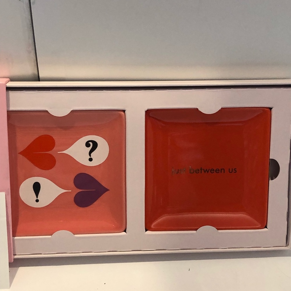 NWOT Two Kate Spade Lenox Jewelry Trays